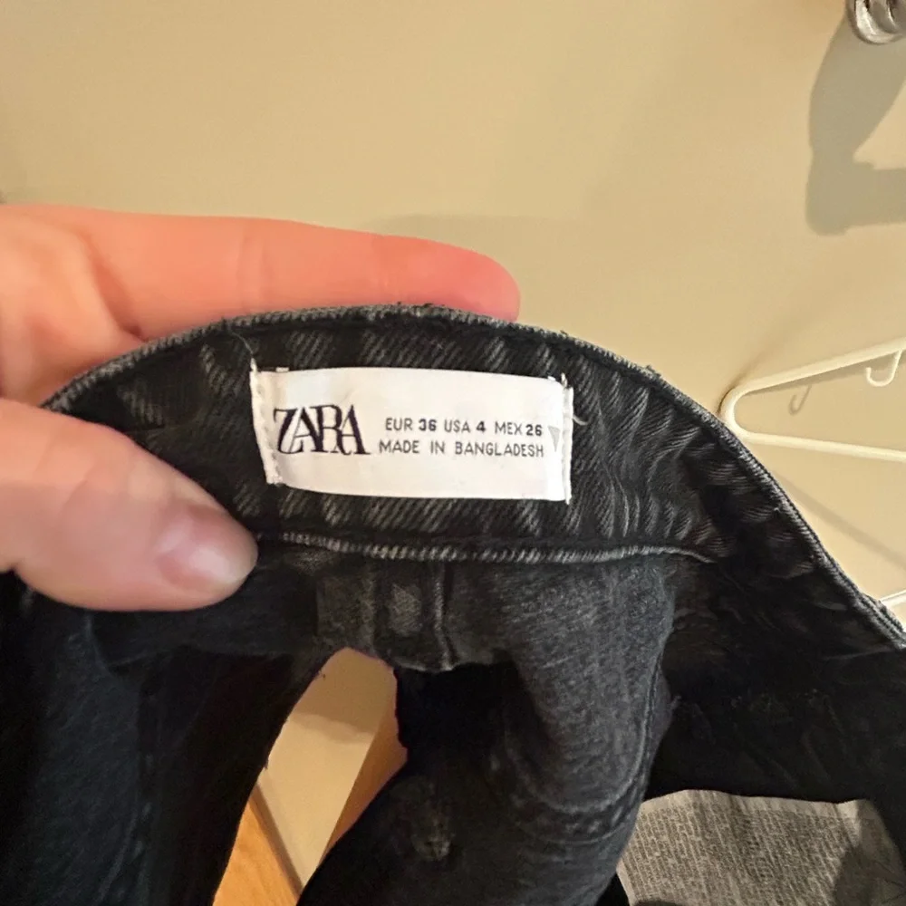 Zara Black Denim Shorts 4